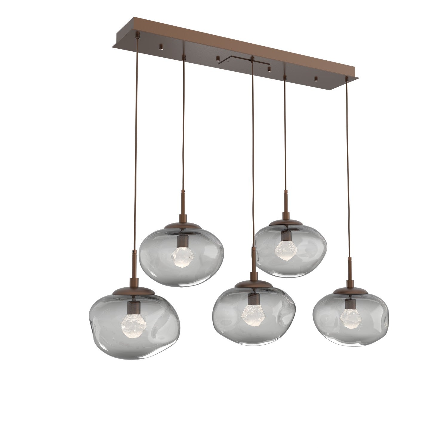 Hammerton Studio - PLB0068-05-BB-ZS-C01-L3 - LED Pendant - Nebula - Burnished Bronze