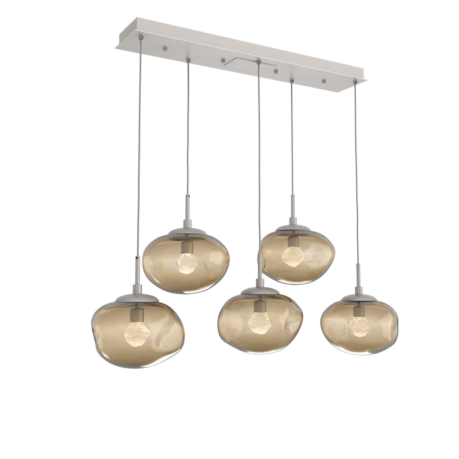 Hammerton Studio - PLB0068-05-BS-ZB-C01-L1 - LED Pendant - Nebula - Beige Silver