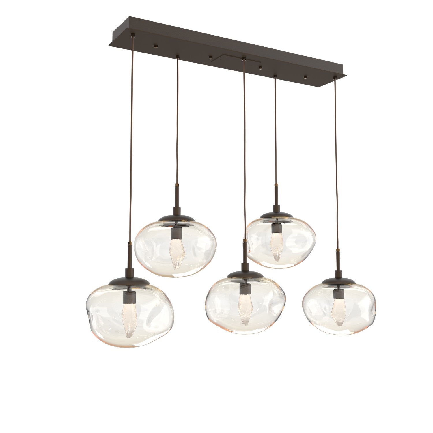 Hammerton Studio - PLB0068-05-FB-GA-C01-L1 - LED Pendant - Nebula - Flat Bronze