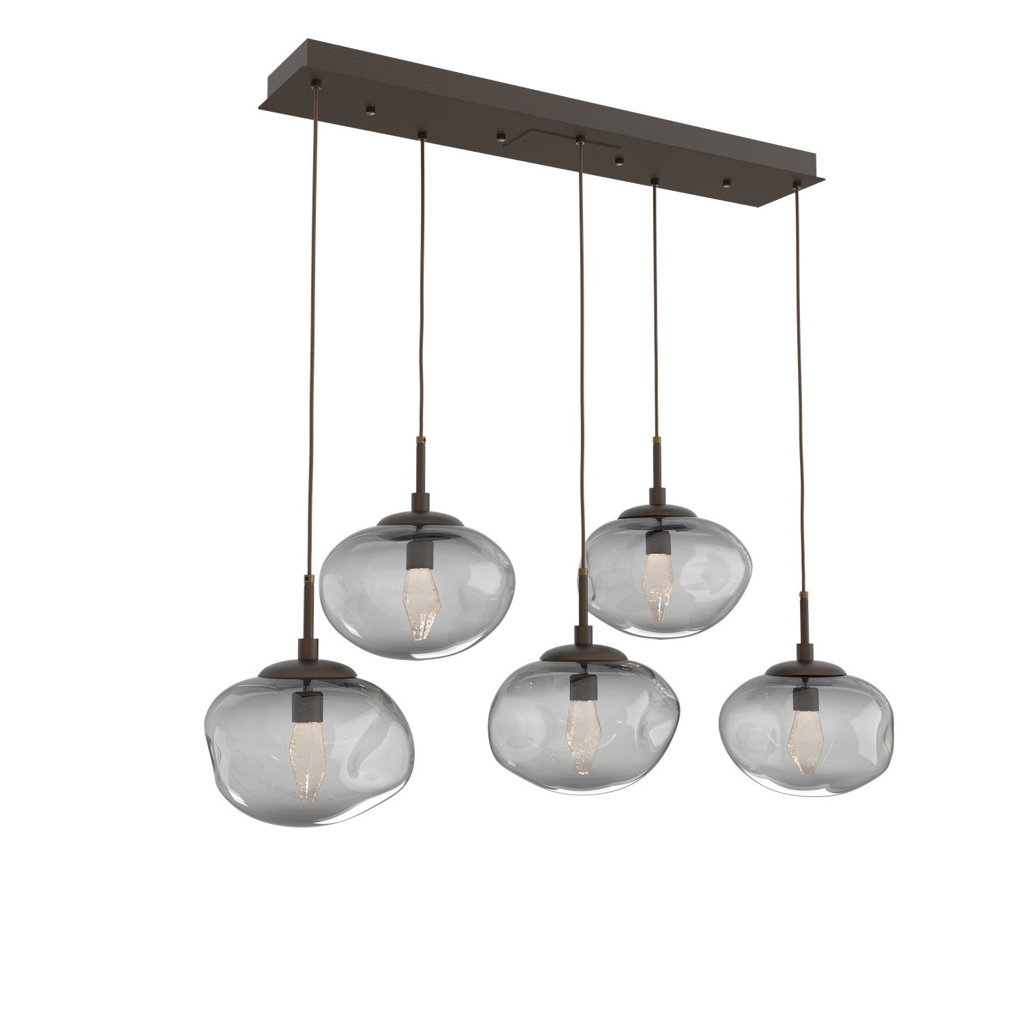 Hammerton Studio - PLB0068-05-FB-GS-C01-L1 - LED Pendant - Nebula - Flat Bronze