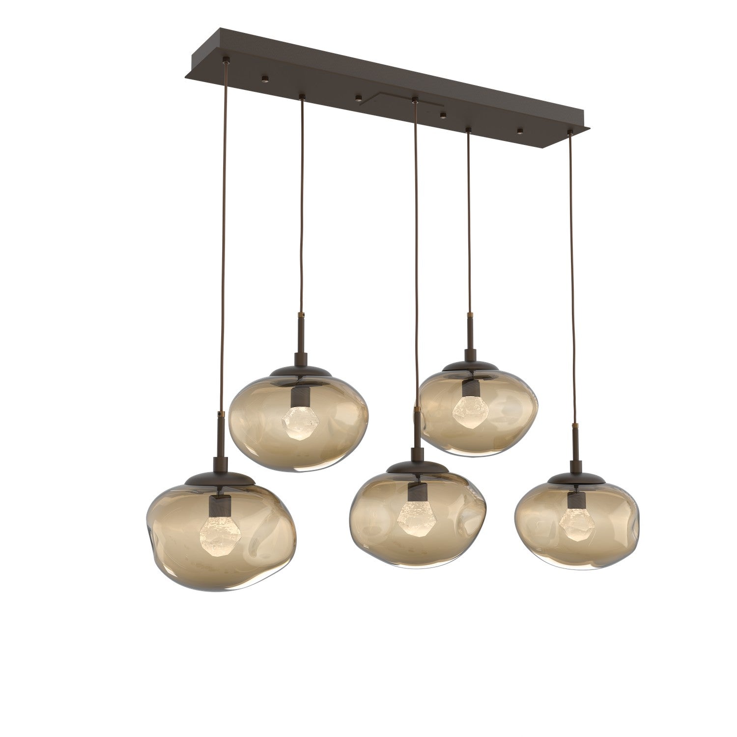 Hammerton Studio - PLB0068-05-FB-ZB-C01-L1 - LED Pendant - Nebula - Flat Bronze