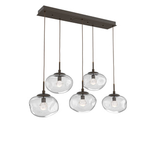 Hammerton Studio - PLB0068-05-FB-ZC-C01-L3 - LED Linear Pendant - Nebula - Flat Bronze
