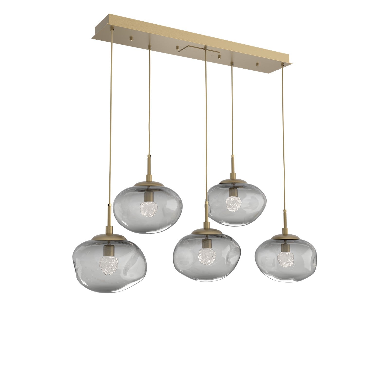 Hammerton Studio - PLB0068-05-GB-FS-C01-L1 - LED Pendant - Nebula - Gilded Brass