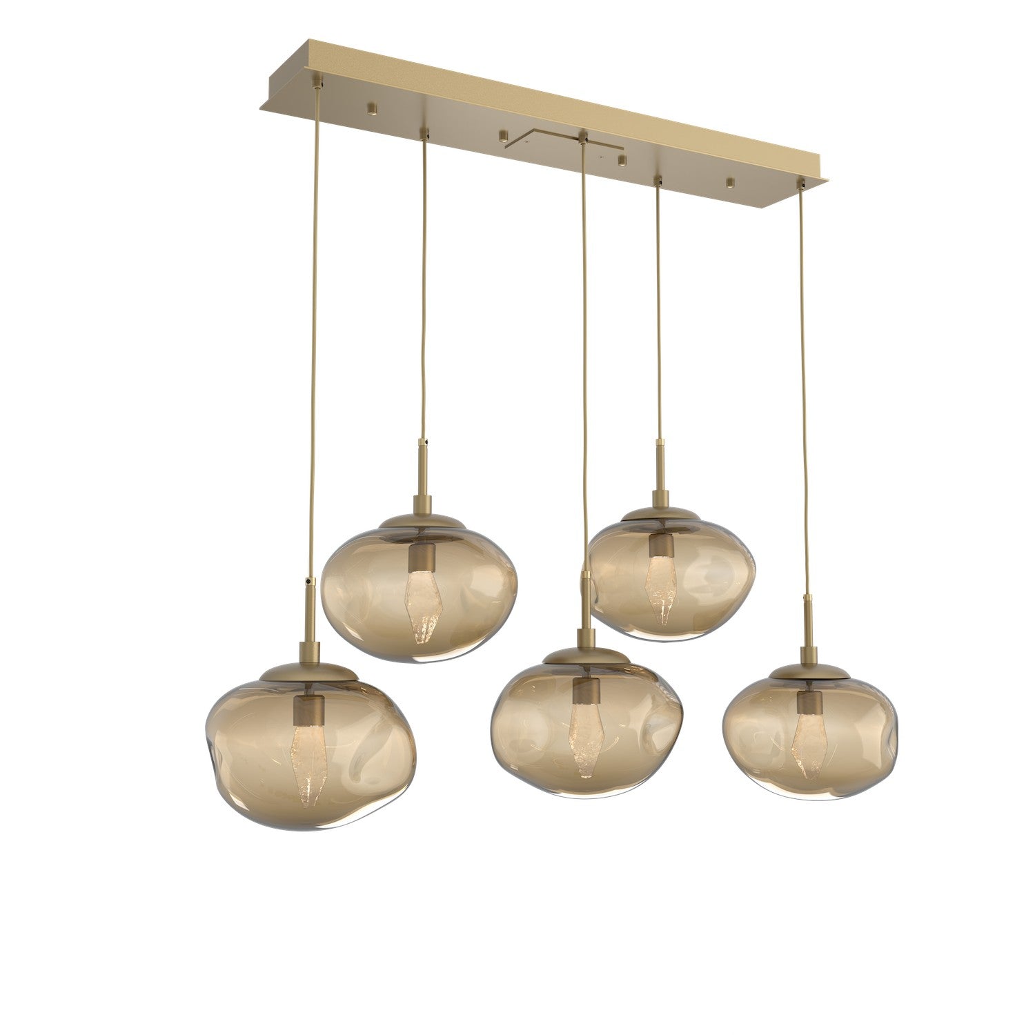 Hammerton Studio - PLB0068-05-GB-GB-C01-L1 - LED Pendant - Nebula - Gilded Brass