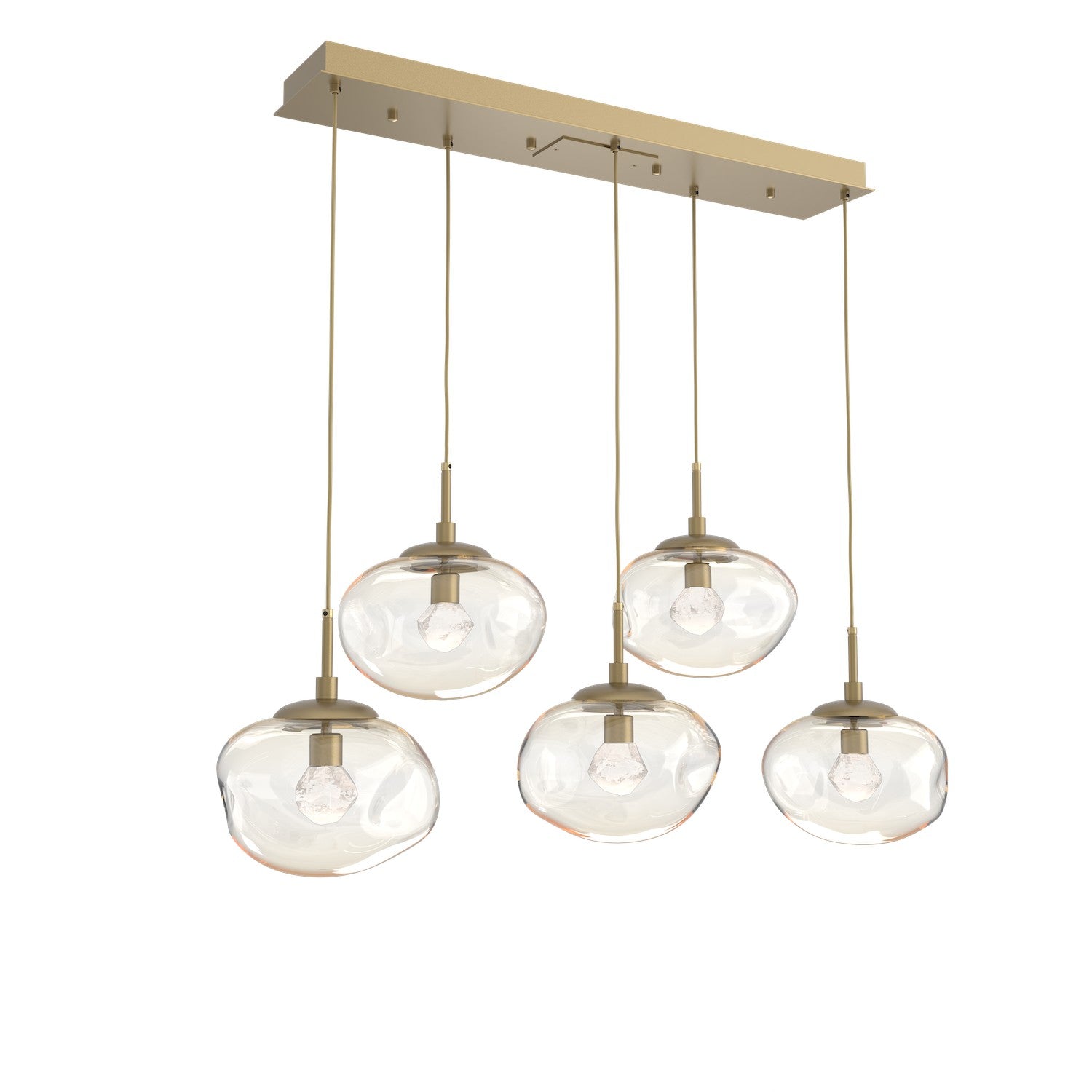 Hammerton Studio - PLB0068-05-GB-ZA-C01-L1 - LED Pendant - Nebula - Gilded Brass