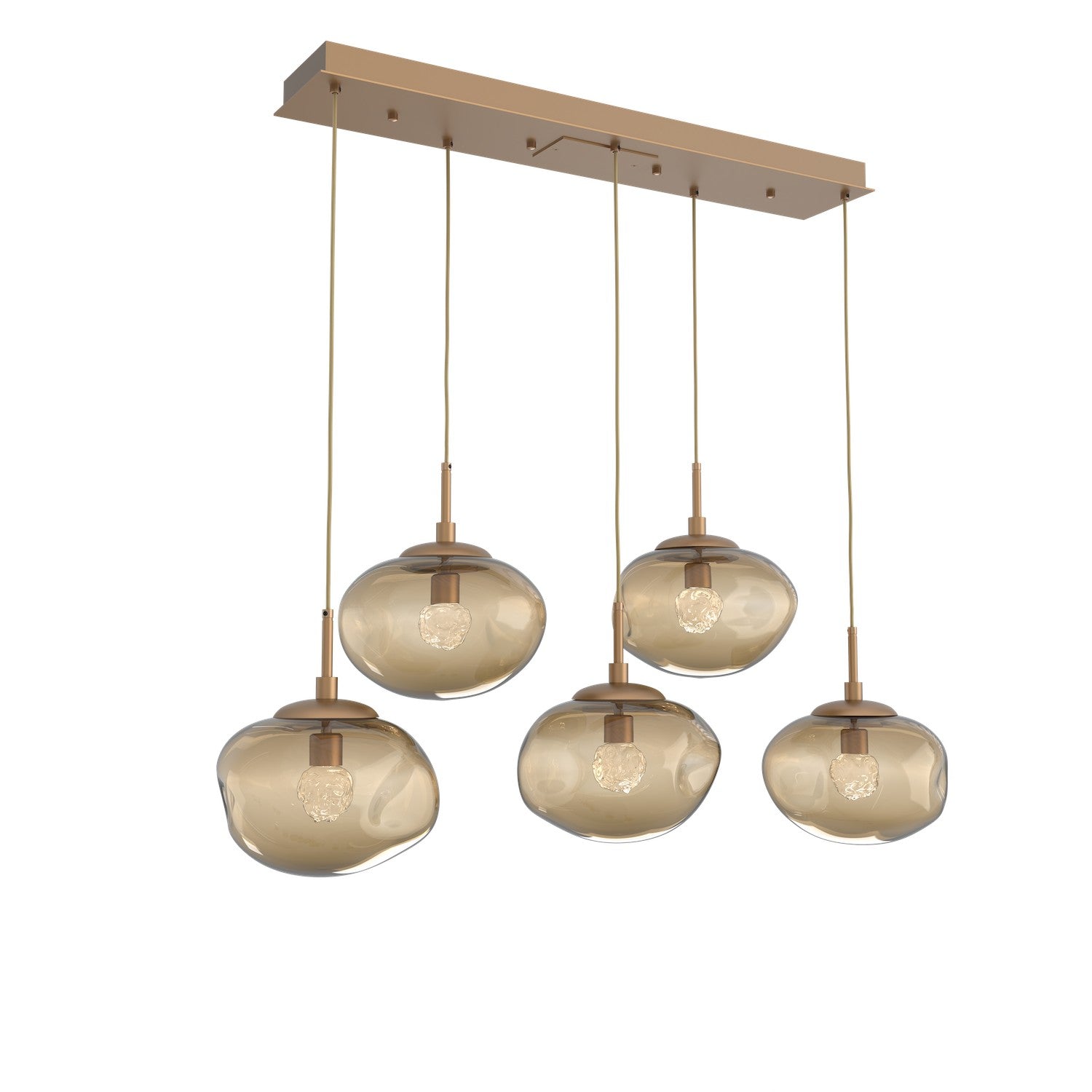 Hammerton Studio - PLB0068-05-NB-FB-C01-L1 - LED Pendant - Nebula - Novel Brass