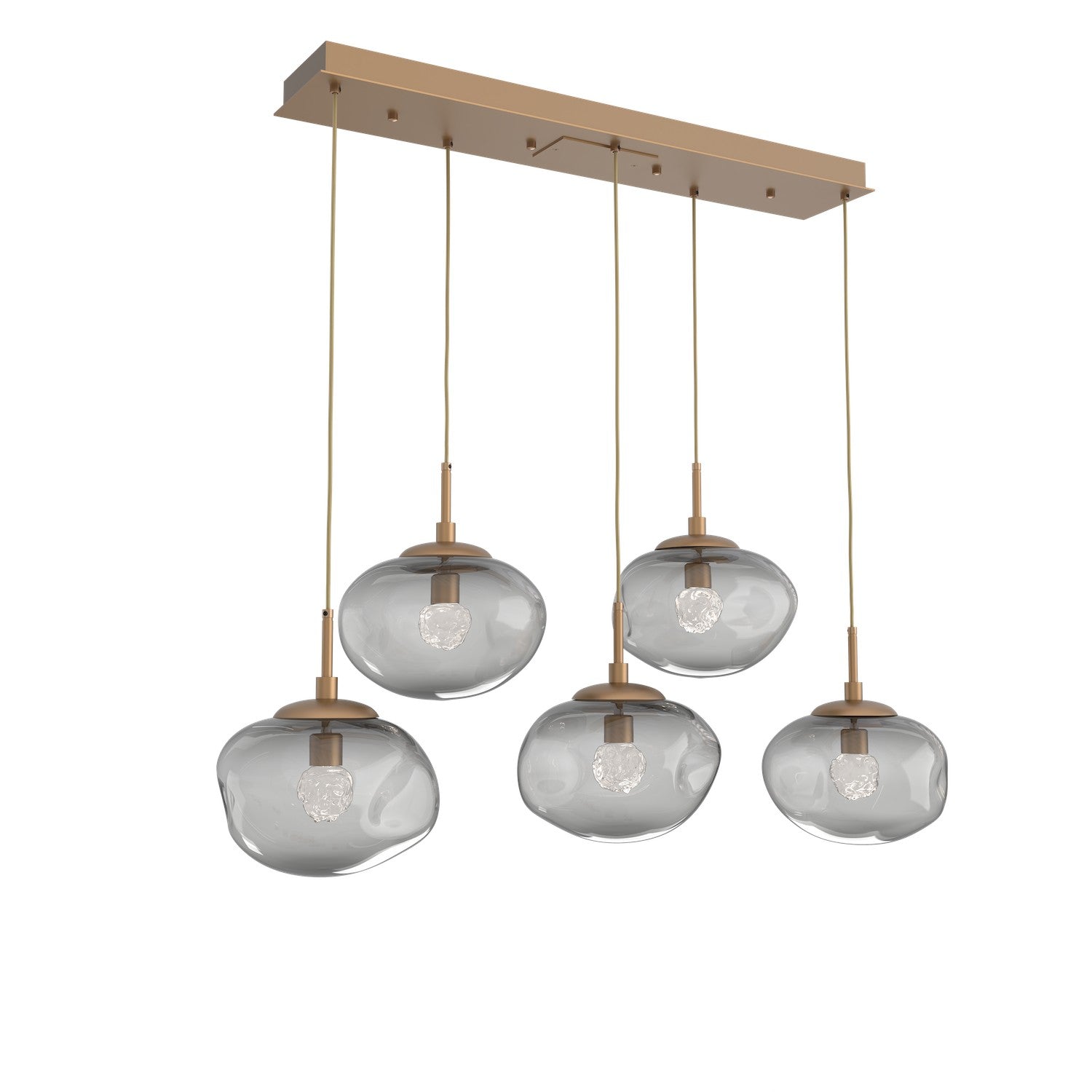 Hammerton Studio - PLB0068-05-NB-FS-C01-L3 - LED Pendant - Nebula - Novel Brass