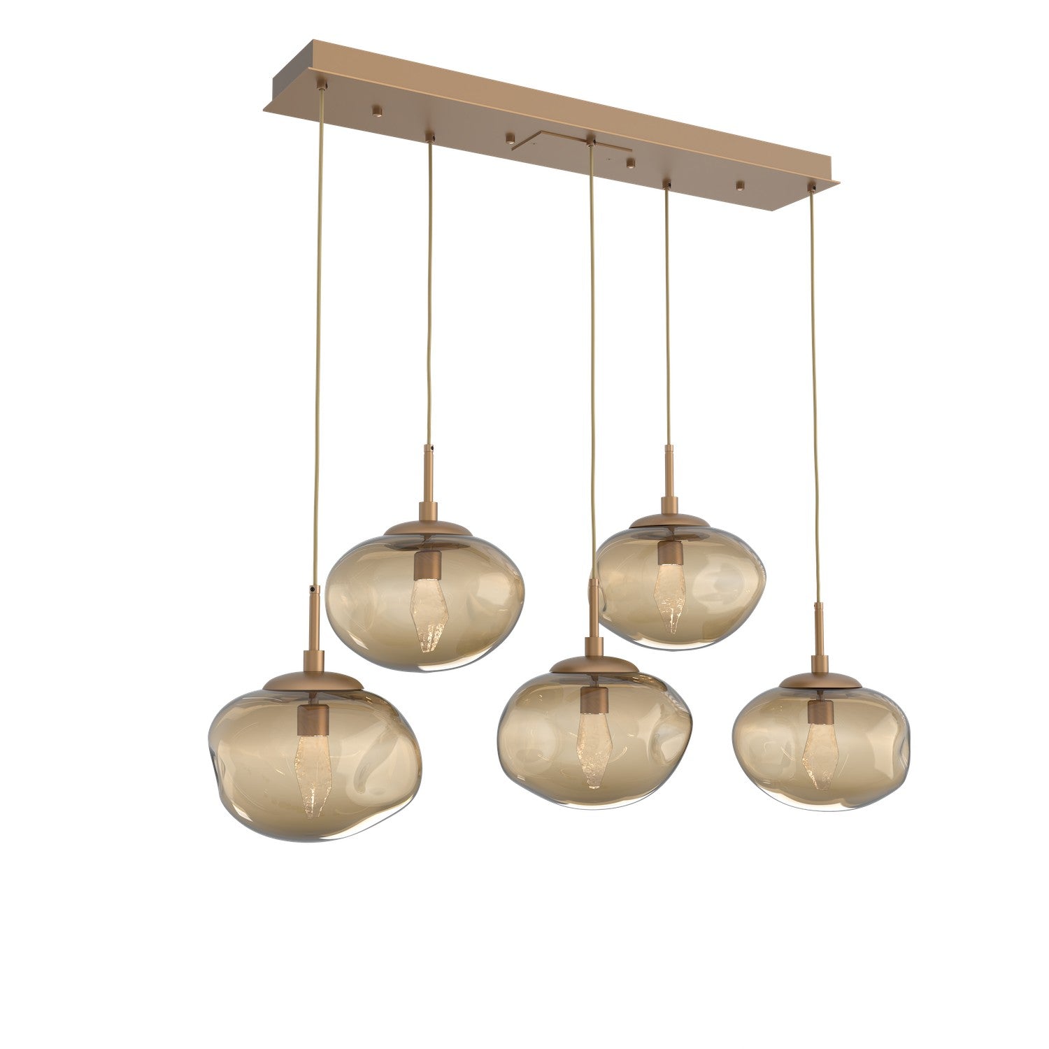 Hammerton Studio - PLB0068-05-NB-GB-C01-L3 - LED Pendant - Nebula - Novel Brass