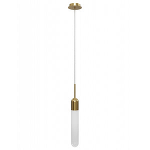 Avenue Lighting - HF7400-AB - One Light Pendant - Tribeca - Aged Brass