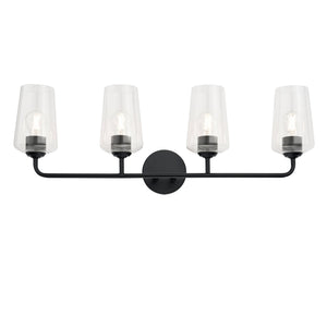 Progress Lighting - P300542-031 - Four Light Bath & Vanity - Celino - Black