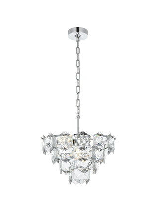 Elegant Lighting - 1050D16C - Six Light Chandelier - Adaline - Chrome and Clear