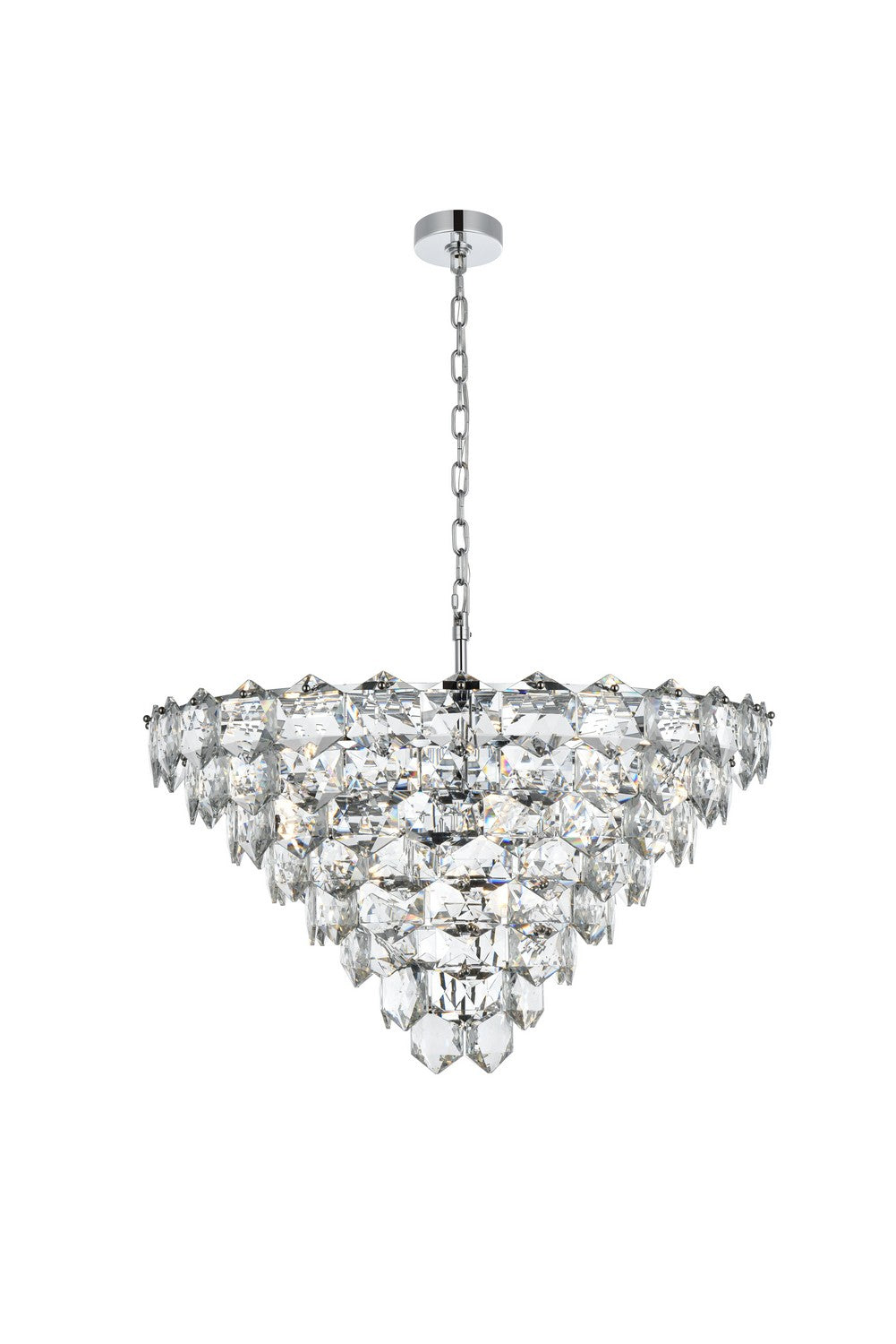 Elegant Lighting - 1050D32C - 15 Light Chandelier - Adaline - Chrome and Clear