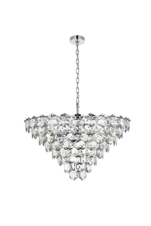 Elegant Lighting - 1050D32C - 15 Light Chandelier - Adaline - Chrome and Clear