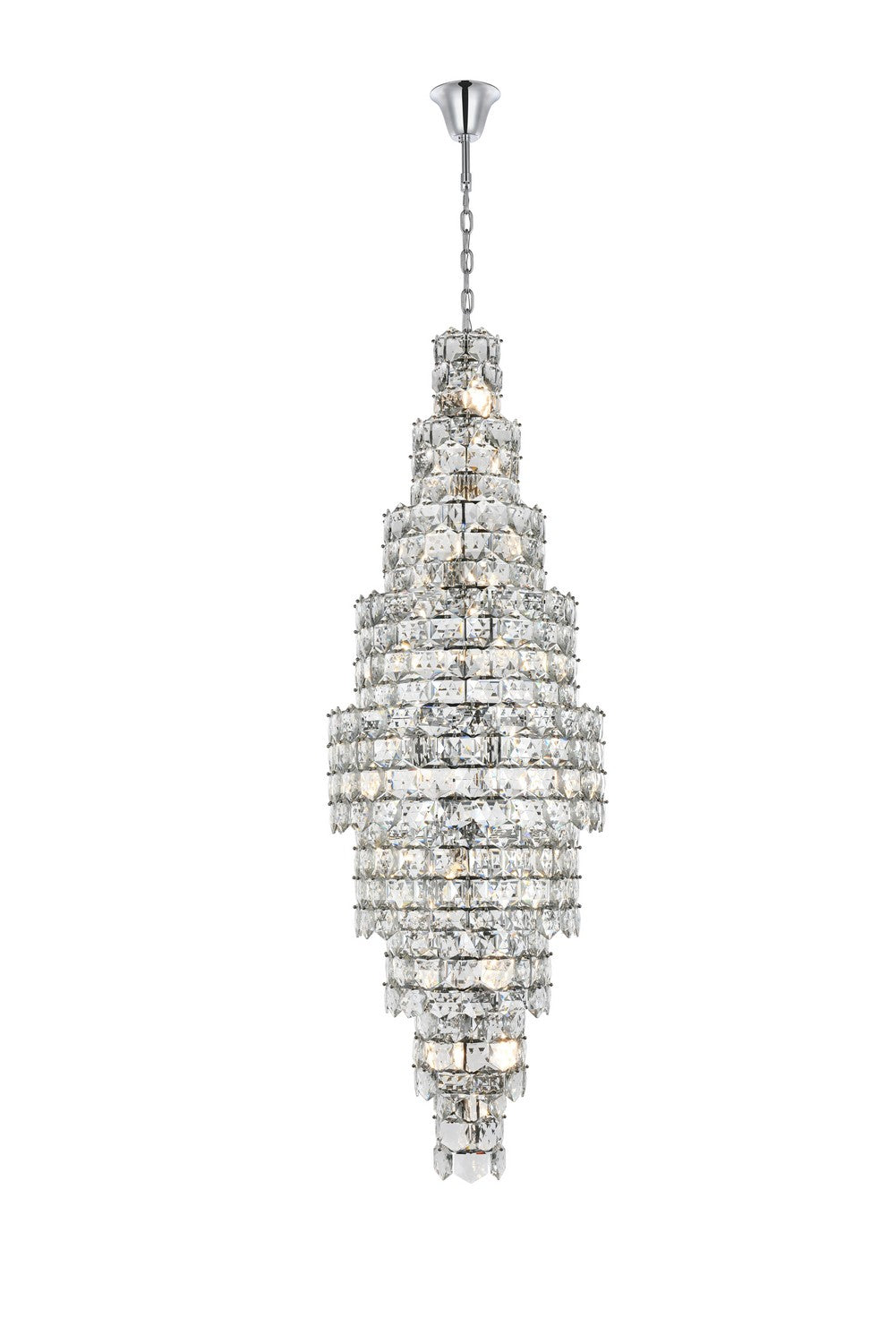 Elegant Lighting - 1050SR30C - 41 Light Chandelier - Adaline - Chrome and Clear