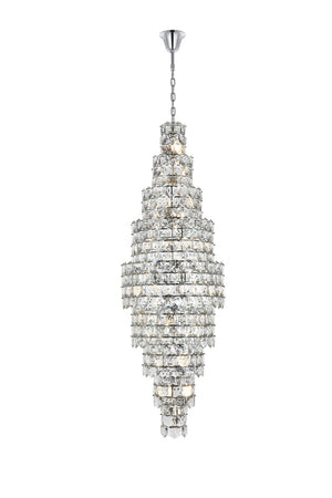 Elegant Lighting - 1050SR30C - 41 Light Chandelier - Adaline - Chrome and Clear