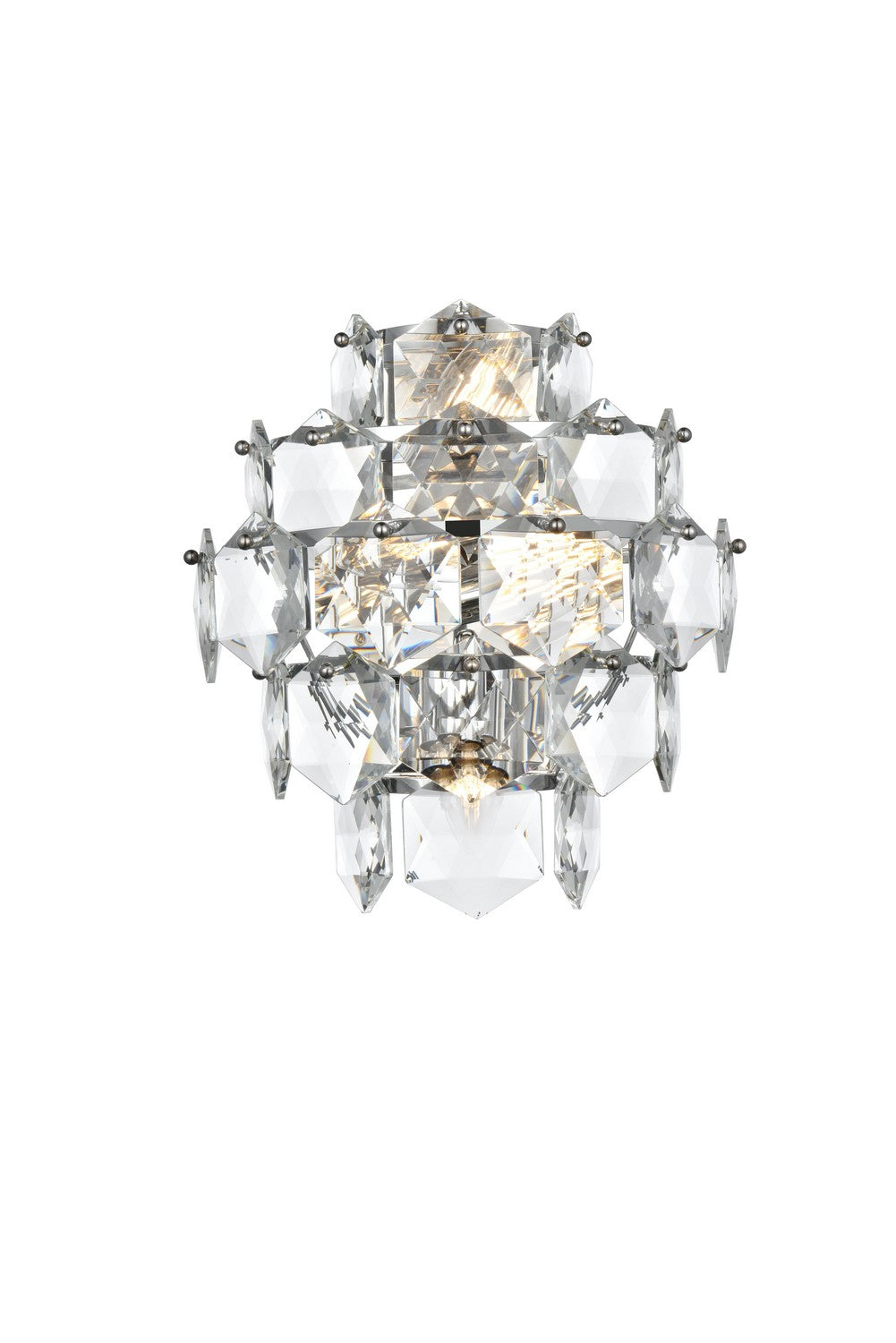 Elegant Lighting - 1050W15SG - Four Light Wall Sconce - Adaline - Satin Gold and Clear
