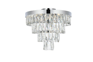 Elegant Lighting - 1060F18C - Six Light Flush Mount - Josephine - Chrome and Clear