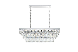 Elegant Lighting - 1060G36C - 12 Light Chandelier - Josephine - Chrome and Clear