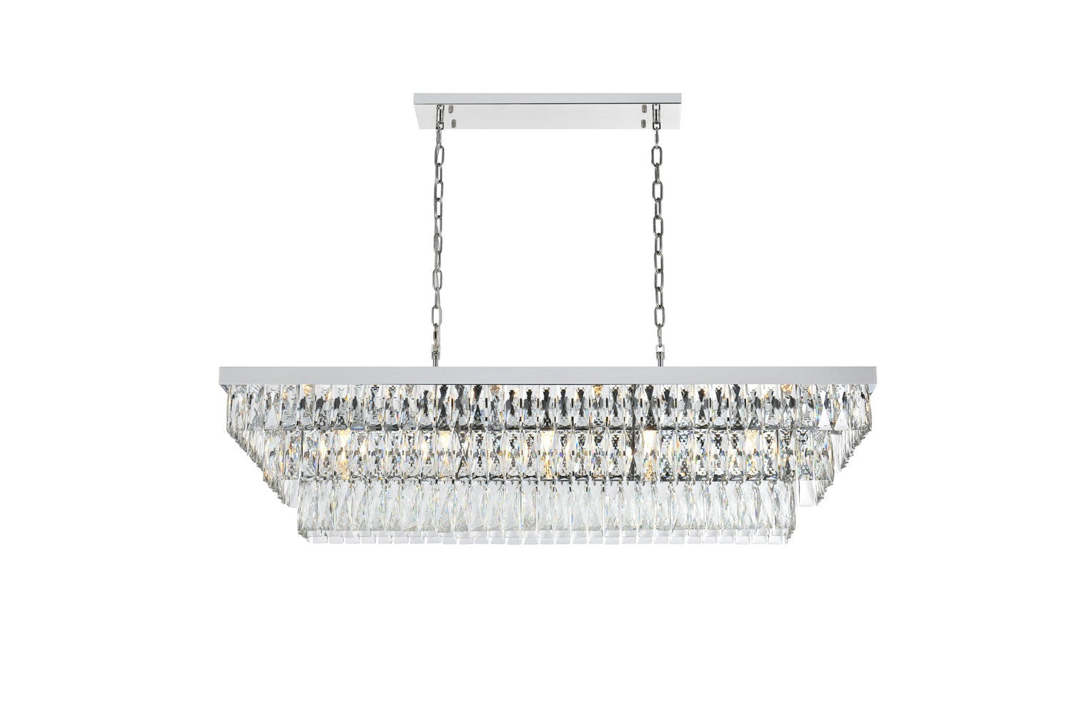 Elegant Lighting - 1060G48C - 17 Light Chandelier - Josephine - Chrome and Clear