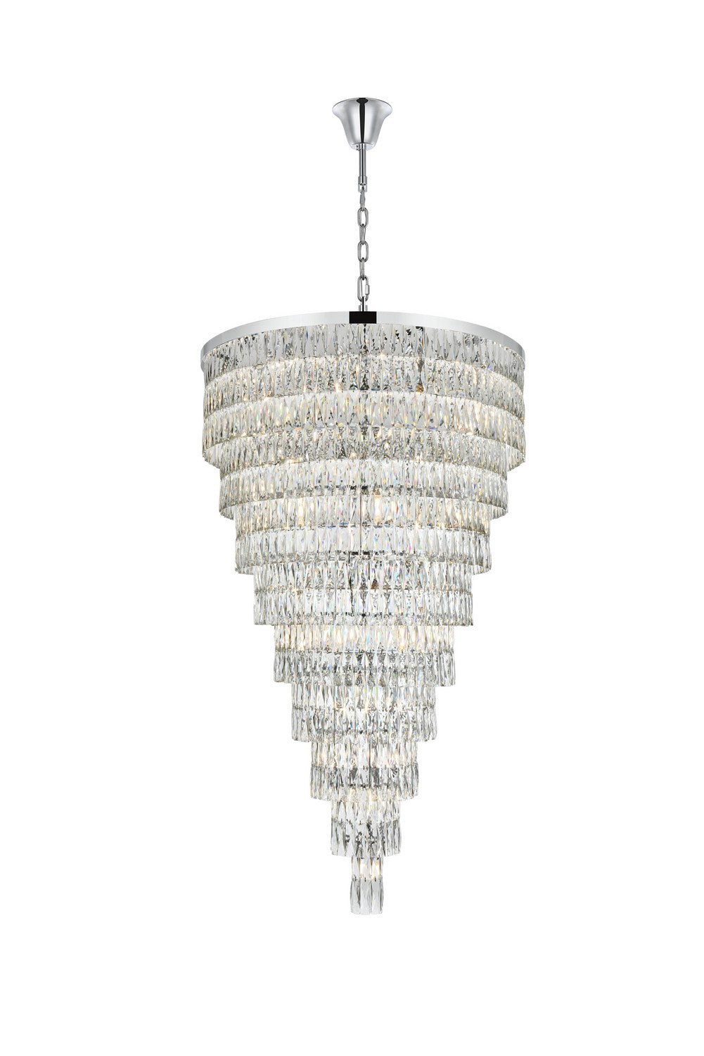Elegant Lighting - 1060SR41C - 61 Light Chandelier - Josephine - Chrome and Clear