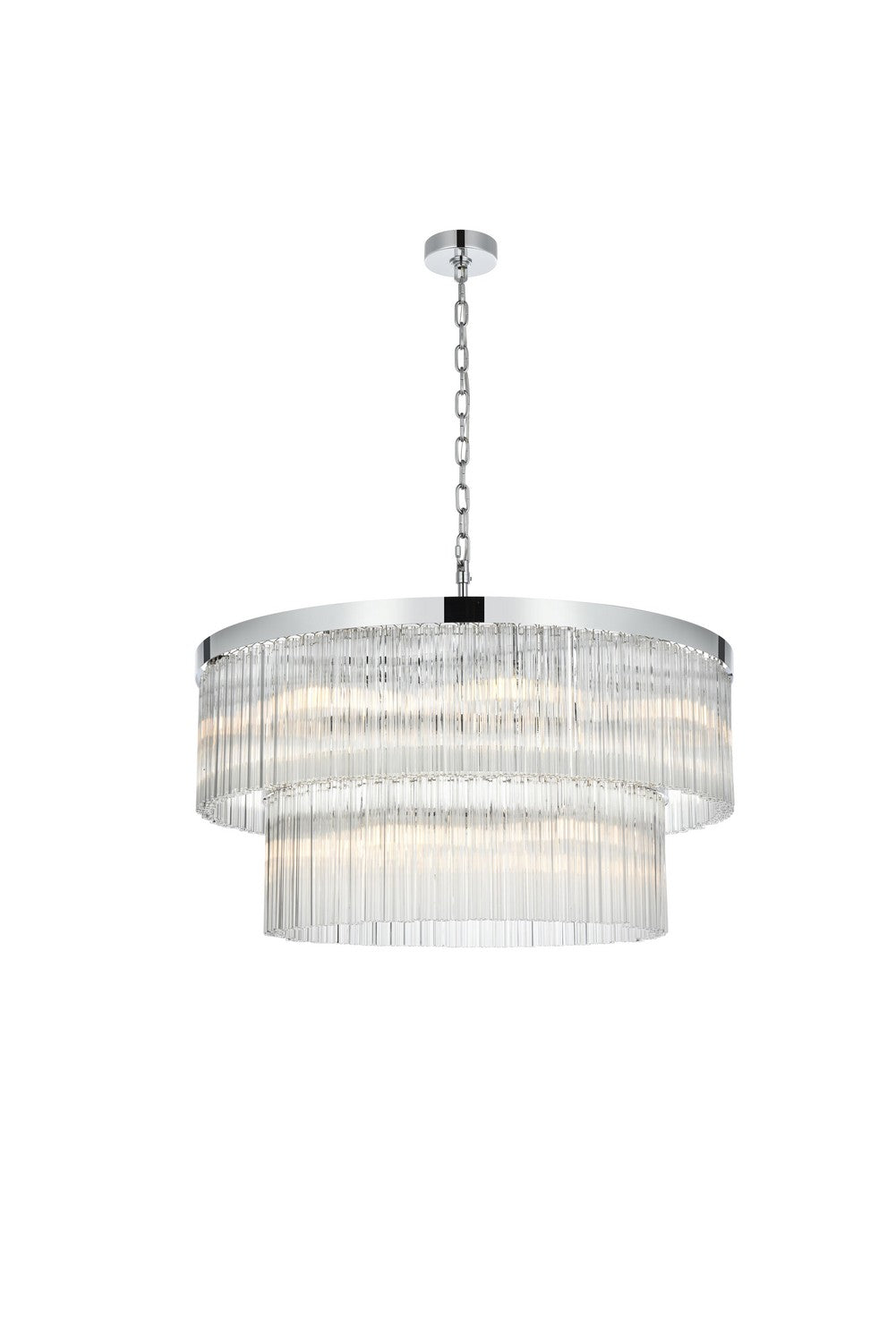 Elegant Lighting - 1070D32C - 14 Light Chandelier - Harlow - Chrome and Clear