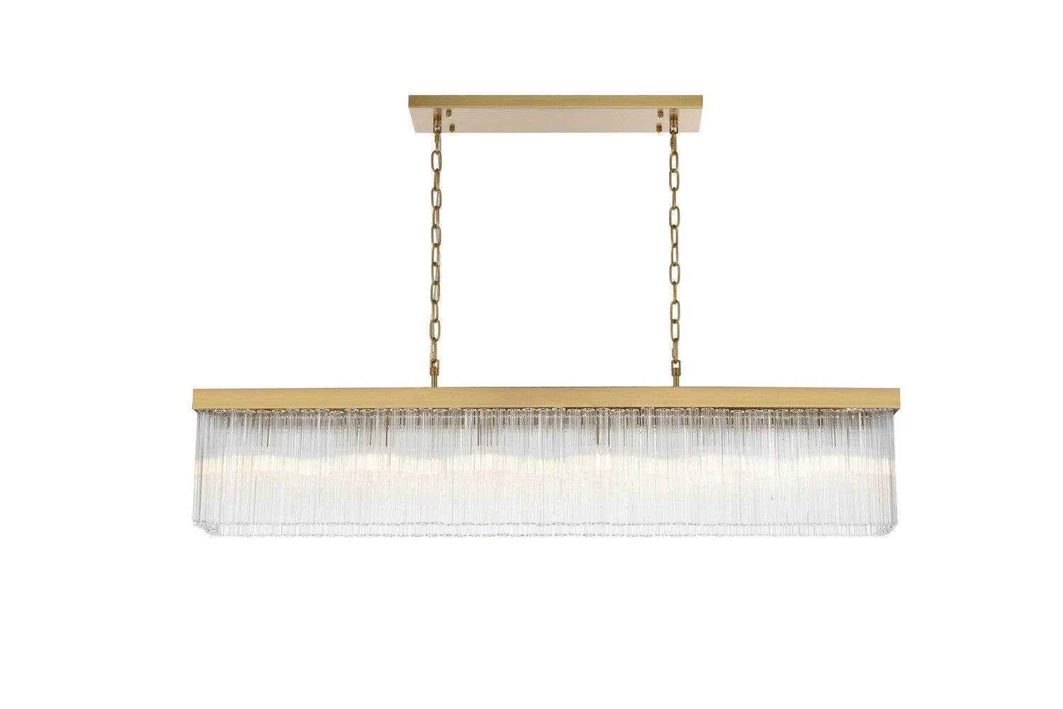 Elegant Lighting - 1070G49SG - Six Light Chandelier - Harlow - Satin Gold and Clear