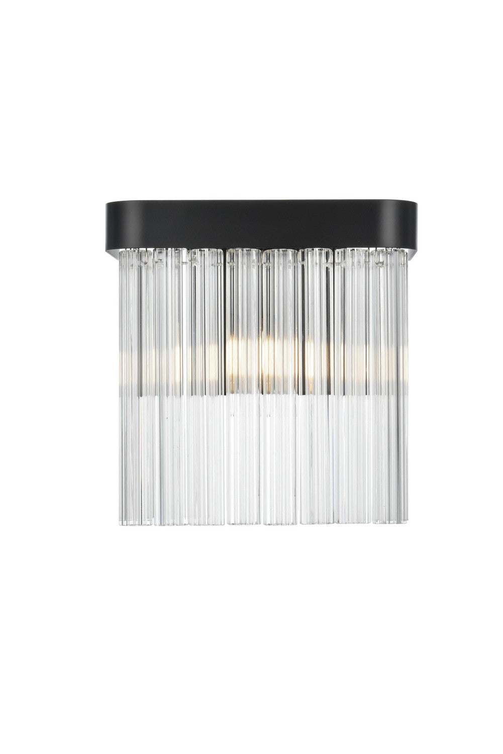 Elegant Lighting - 1070W9BK - One Light Wall Sconce - Harlow - Black and Clear