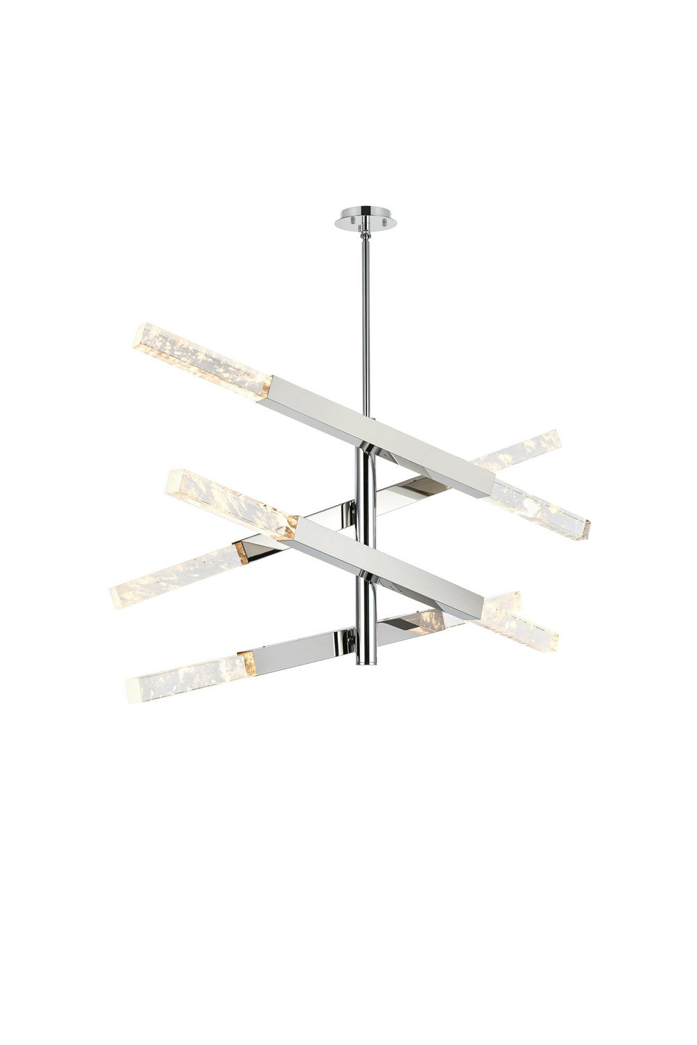 Elegant Lighting - 2085L4C - Eight Light Pendant - Ari - Chrome and Clear