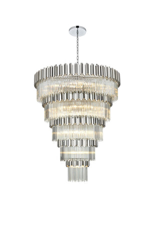 Elegant Lighting - 3400GR59C - 43 Light Chandelier - Willow - Chrome and Clear
