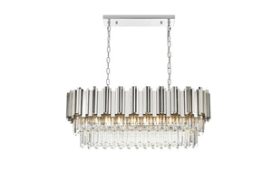 Elegant Lighting - 3401G36C - Nine Light Chandelier - Willow - Chrome and Clear