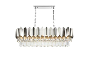 Elegant Lighting - 3401G47C - 12 Light Chandelier - Willow - Chrome and Clear