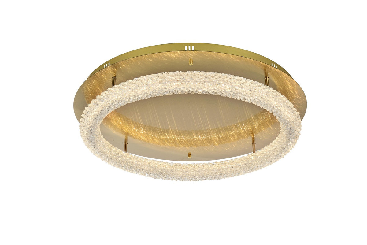 Elegant Lighting - 3800F30SG - LED Flush Mount - Bowen - Satin Gold