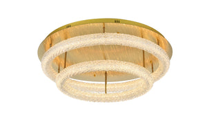 Elegant Lighting - 3800F33L2SG - LED Flush Mount - Bowen - Satin Gold