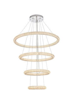 Elegant Lighting - 3800G41C - LED Chandelier - Bowen - Chrome