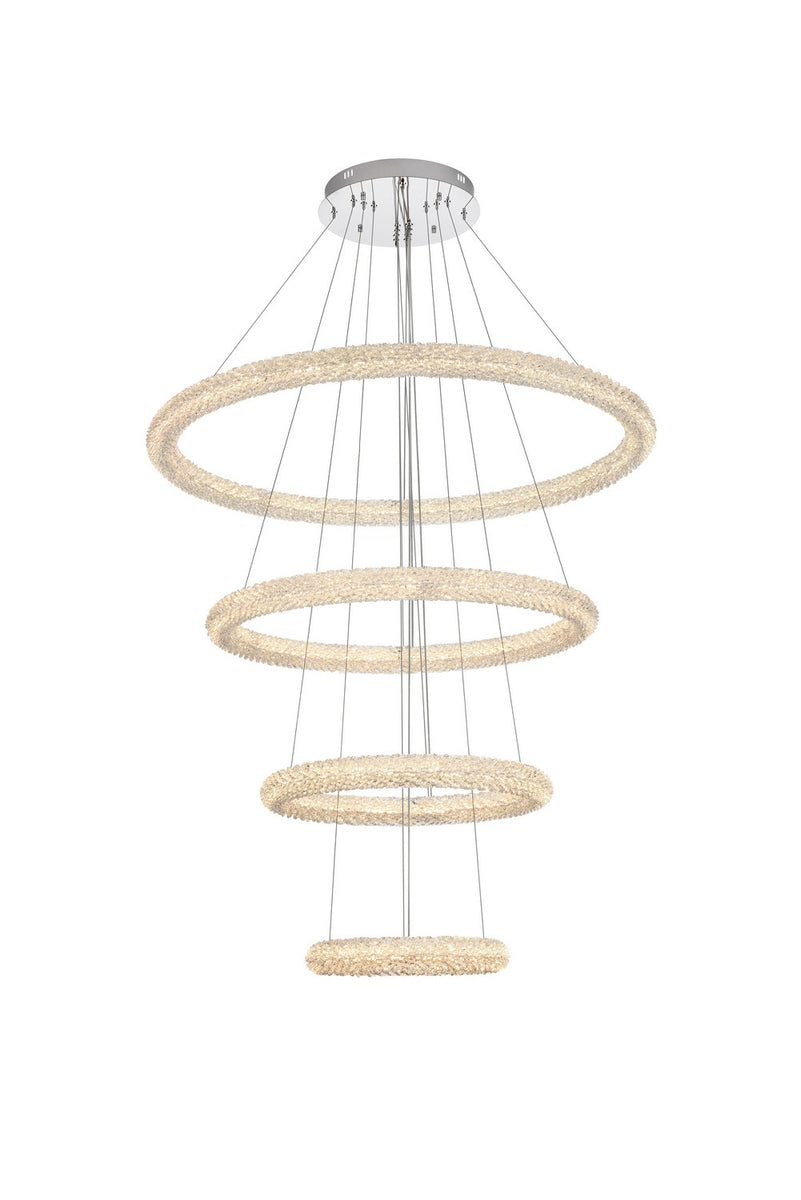 Elegant Lighting - 3800G41C - LED Chandelier - Bowen - Chrome