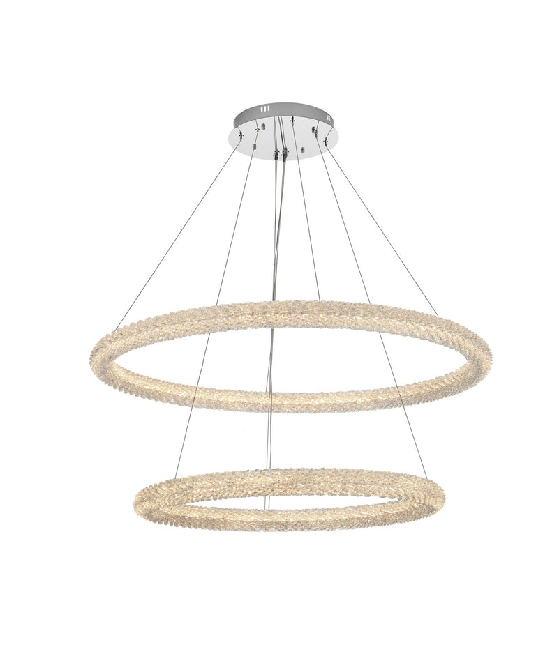 Elegant Lighting - 3800G42C - LED Chandelier - Bowen - Chrome