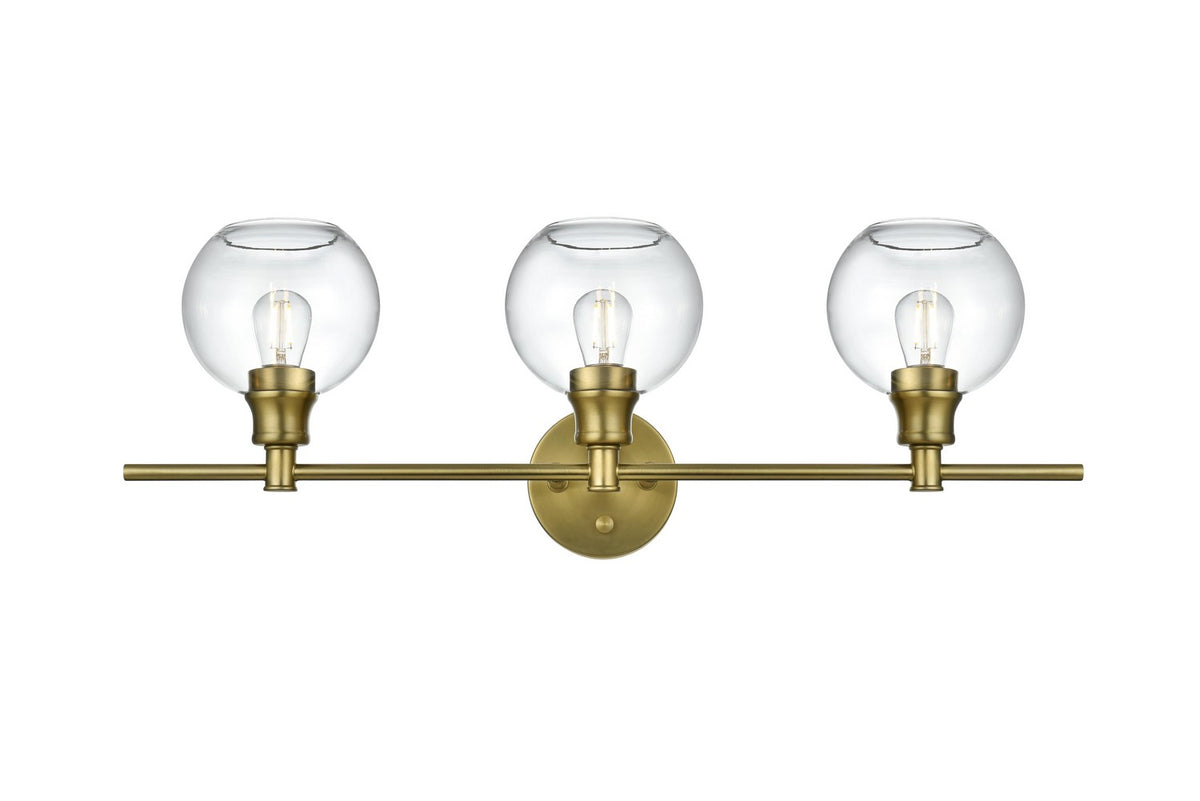 Elegant Lighting - LD2318SG - Three Light Wall Sconce - Collier - Satin Gold