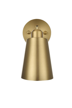 Elegant Lighting - LD2354SG - One Light Wall Sconce - Halycon - Satin Gold
