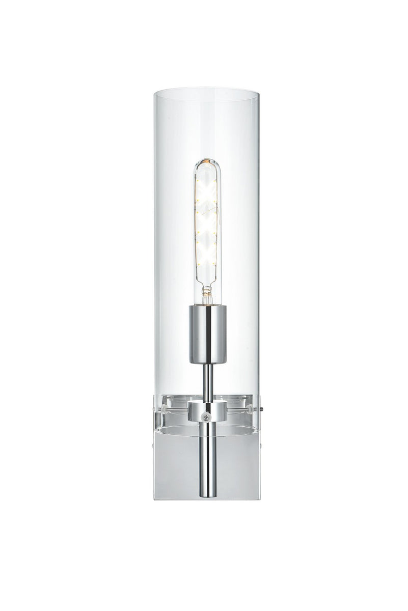 Elegant Lighting - LD2362C - One Light Wall Sconce - Savant - Chrome and Clear