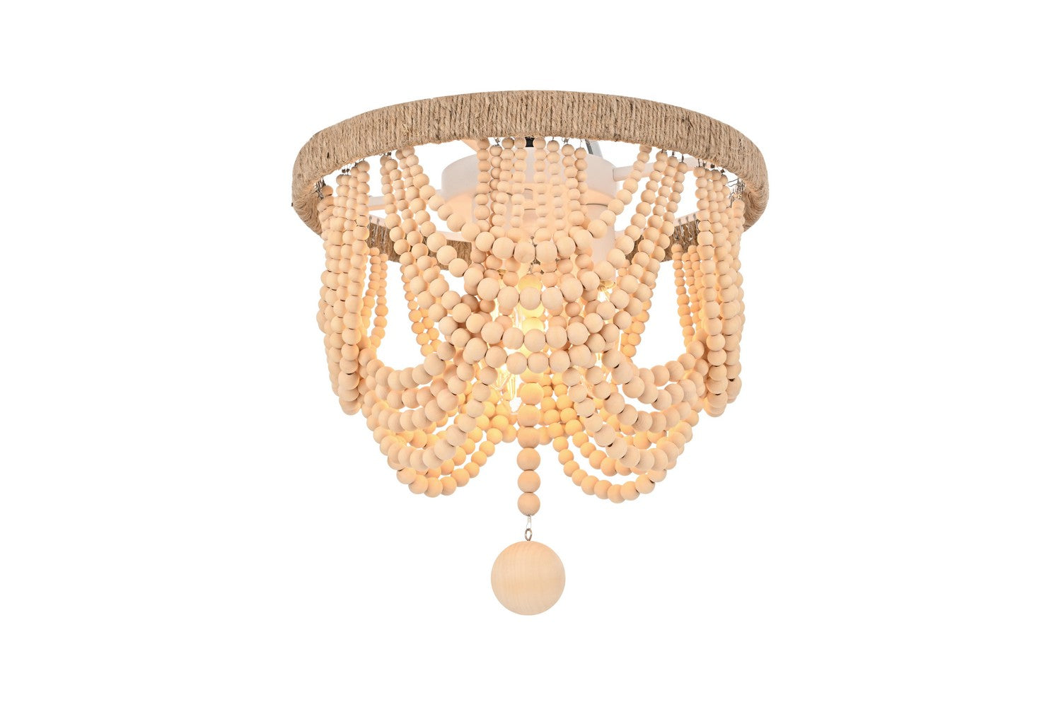 Elegant Lighting - LD306F12BG - Three Light Flush Mount - Jolie - Beige