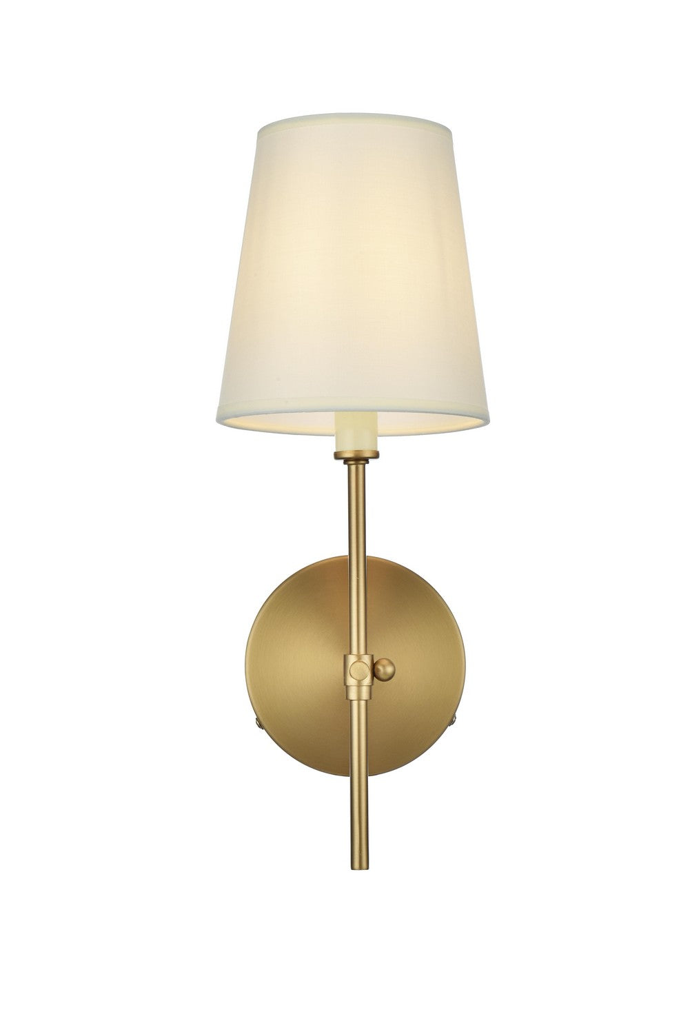 Elegant Lighting - LD6004W6SG - One Light Wall Sconce - Mel - Satin Gold and White