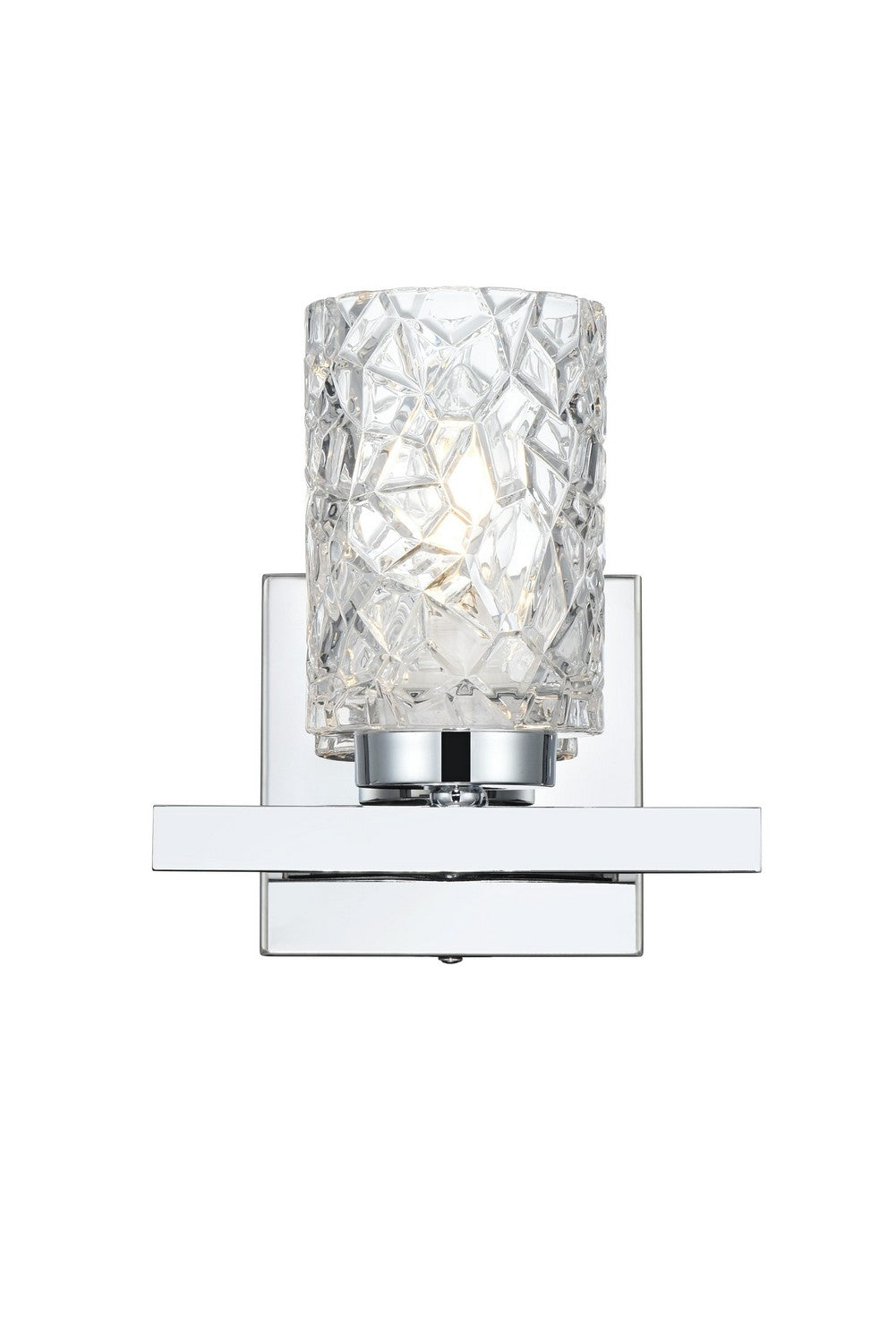 Elegant Lighting - LD7025W7C - One Light Wall Sconce - Cassie - Chrome and Clear