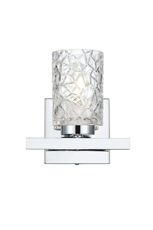 Elegant Lighting - LD7025W7C - One Light Wall Sconce - Cassie - Chrome and Clear