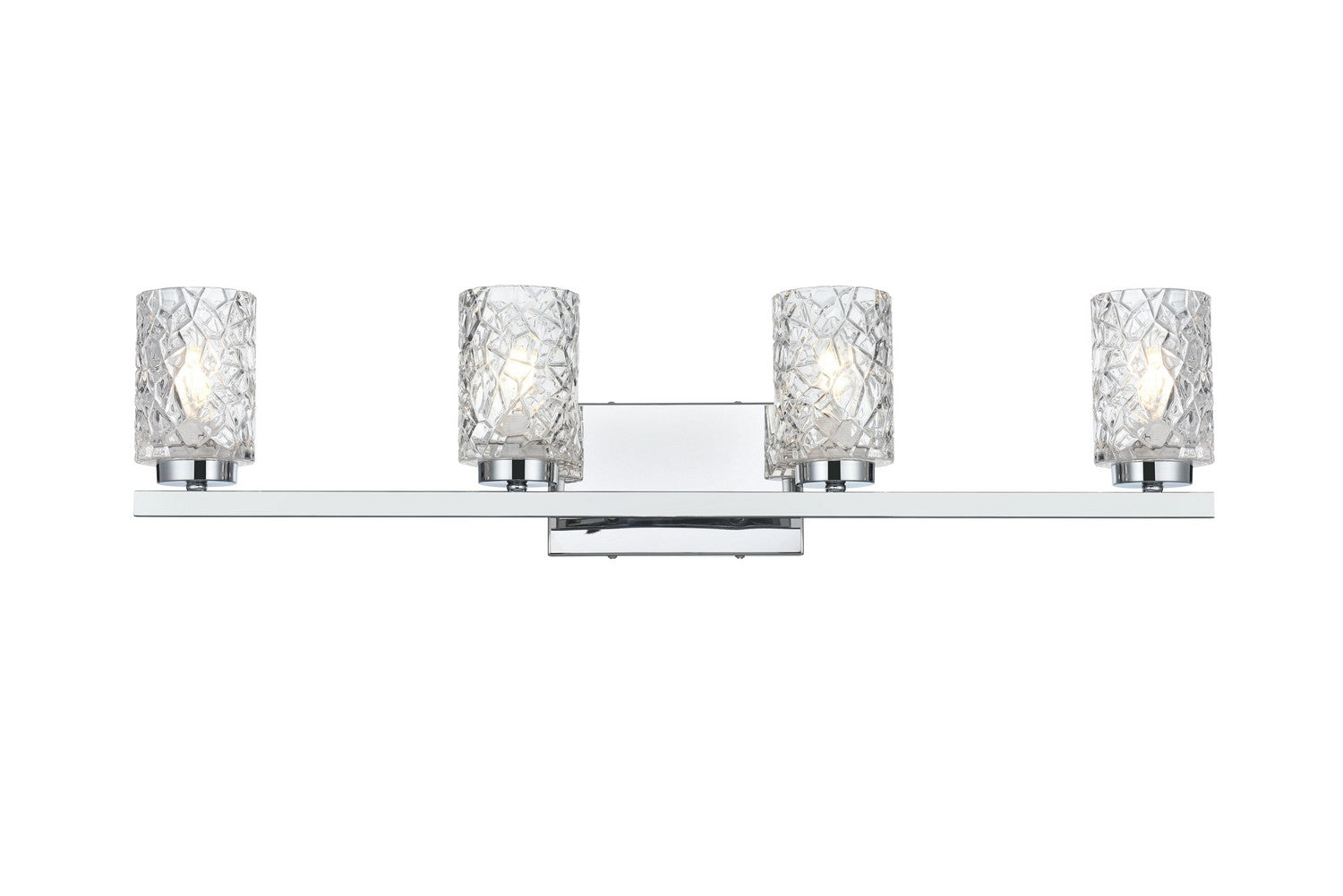 Elegant Lighting - LD7028W32C - Four Light Wall Sconce - Cassie - Chrome and Clear