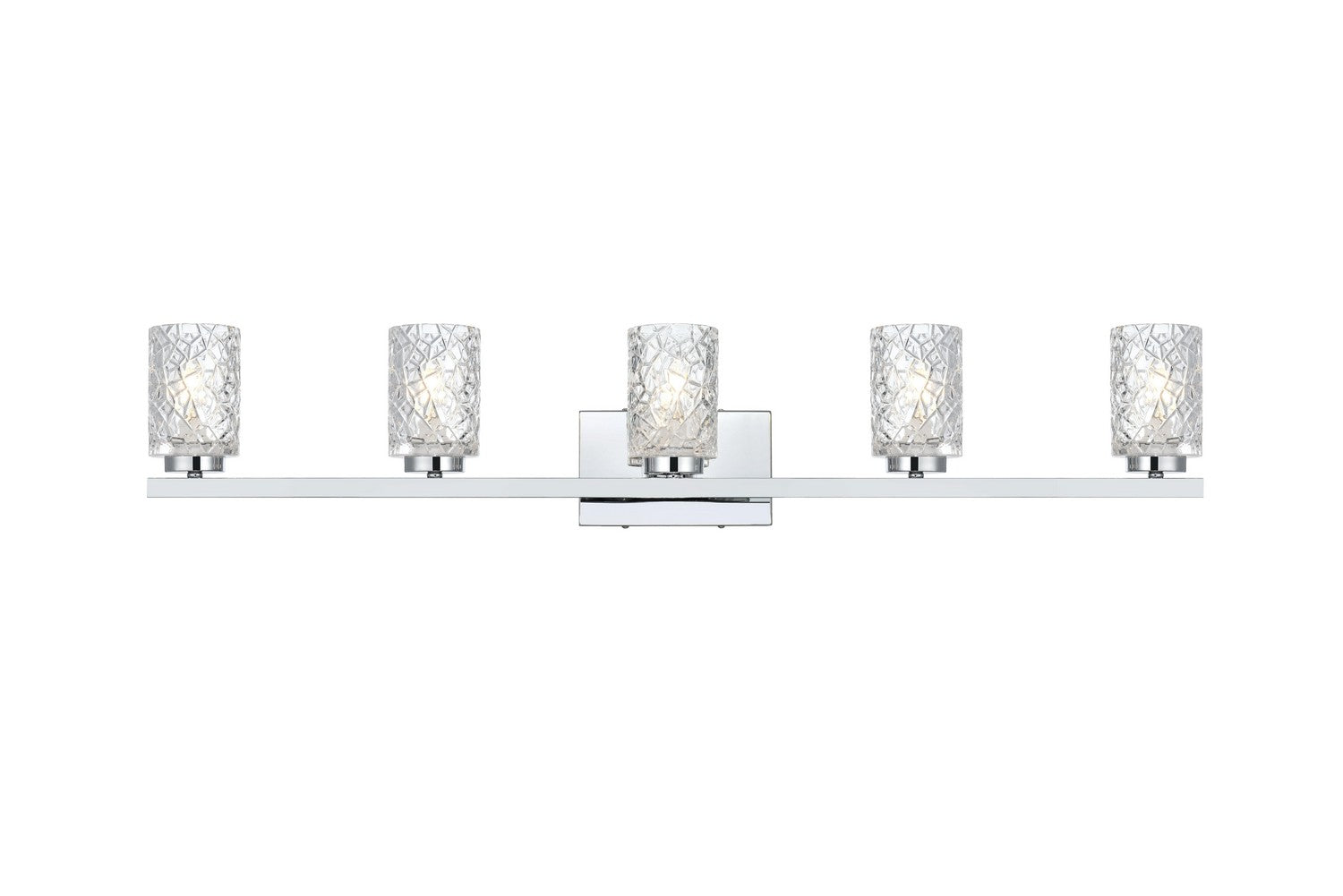 Elegant Lighting - LD7029W41C - Five Light Wall Sconce - Cassie - Chrome and Clear