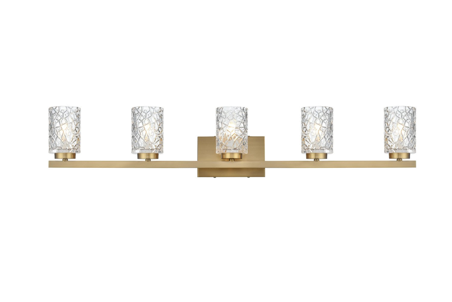 Elegant Lighting - LD7029W41SG - Five Light Wall Sconce - Cassie - Satin Gold and Clear