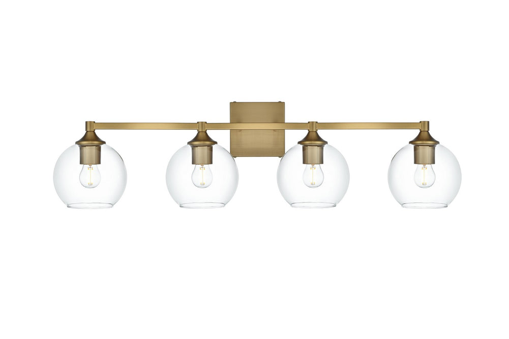 Elegant Lighting - LD7308W33SG - Four Light Wall Sconce - Eero - Satin Gold and Clear