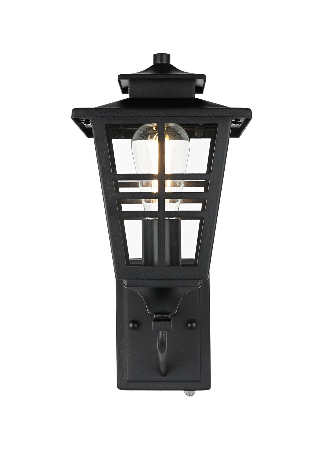 Elegant Lighting - OD303W15BK - One Light Outdoor Wall Sconce - Macon - Black