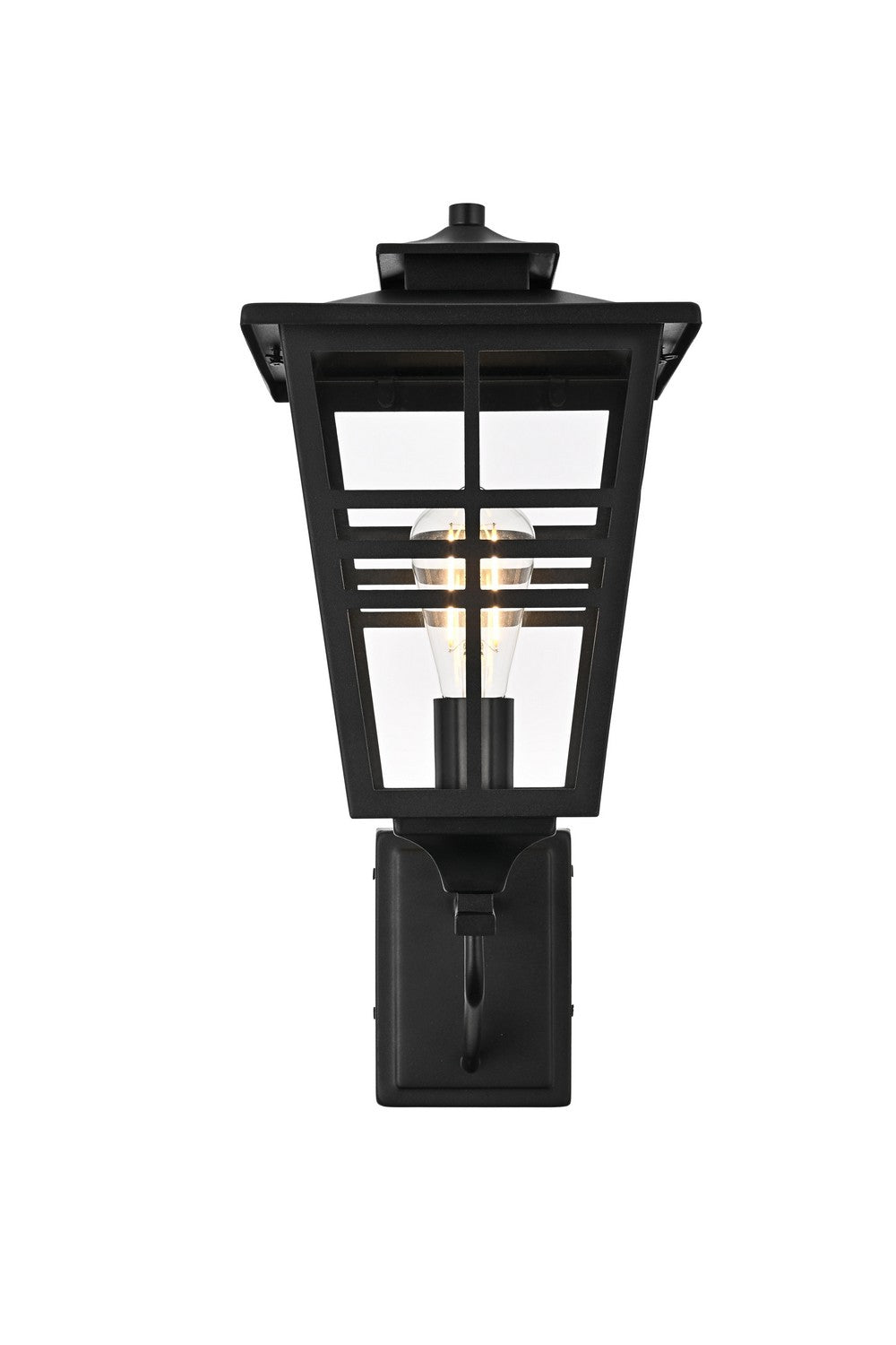Elegant Lighting - OD303W20BK - One Light Outdoor Wall Sconce - Macon - Black