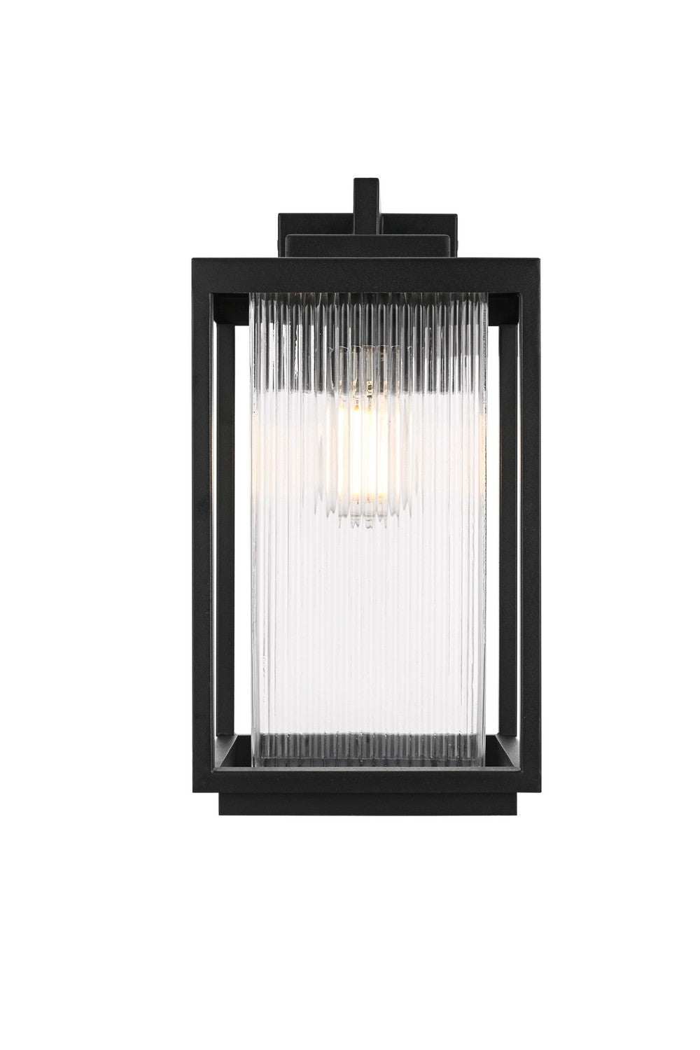 Elegant Lighting - OD308W15BK - One Light Outdoor Wall Sconce - Ludlow - Black